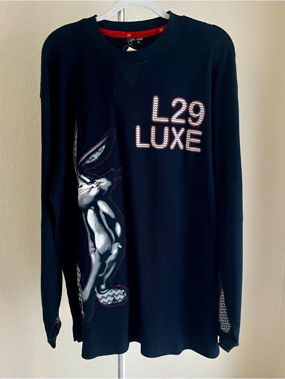 Vintage Y2K Lot 29 Luxe Looney Tunes Bugs Long Sleeve Shirt XL NWT